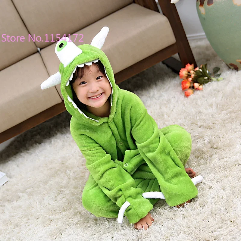 Children Onesies Alien Kigurumi For Kids Pajamas Girls Boys Animal Pijamas Cartoon Bodysuit Birthday Cosplay Costume