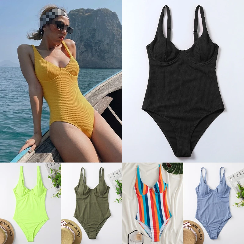 

Swimwear Women's 2023 New Seaside Sexy Bikini Small Breasts Gather To Cover The Belly And Show Thin Piece Summer Swimsuits