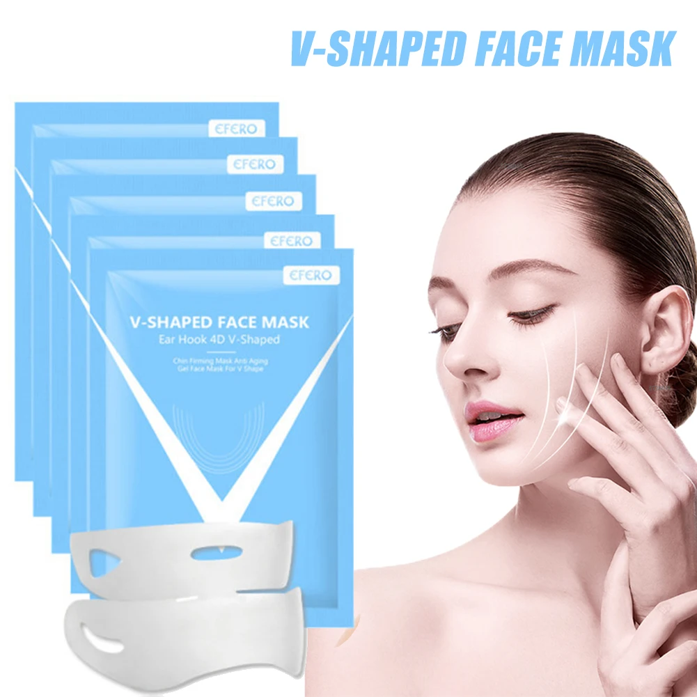 

V-Line Face Mask Beauty Health Moisturizer With Hydrogel Double Chin Reducer Skin Tightening Lifting Improve Double Chin Tool