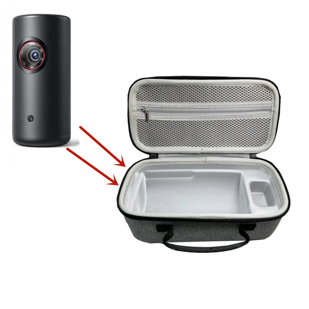 Hard Carrying Case Shockproof Protective Travel Case EVA Speaker Storage Bag for Anker Nebula Capsule 3 Portable Handbag