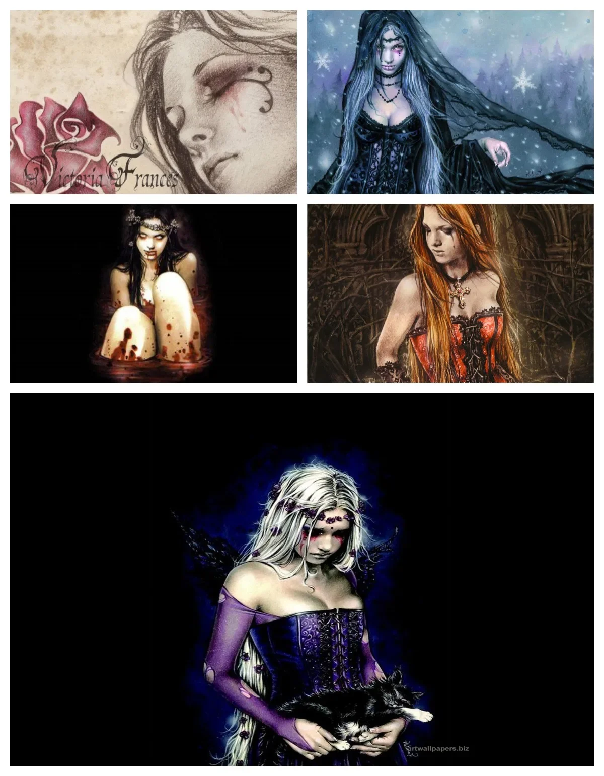 Art Gothique et Fantastique: Victoria Frances & Œuvres Sombres
