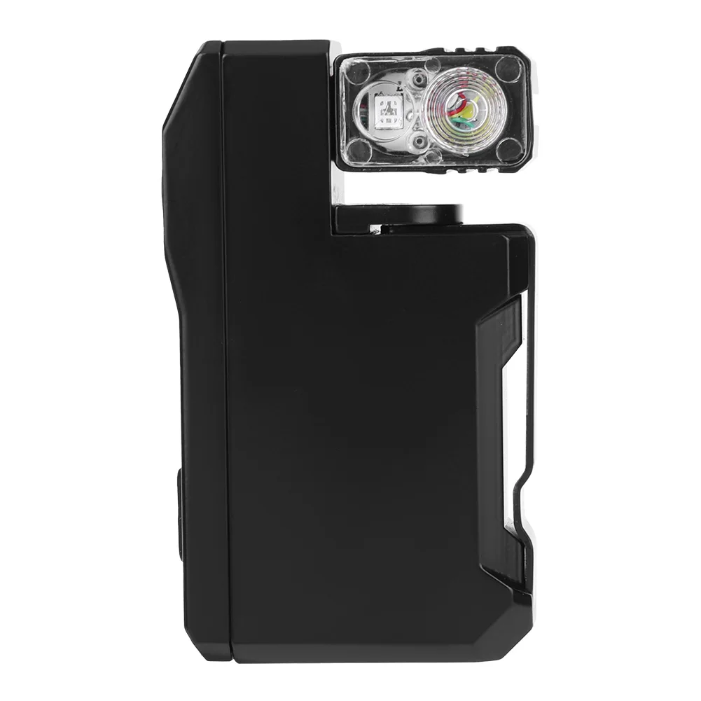 400LM Pocket Torch Rechargeable LED Keychain Light for Outdoor Camping (Black)