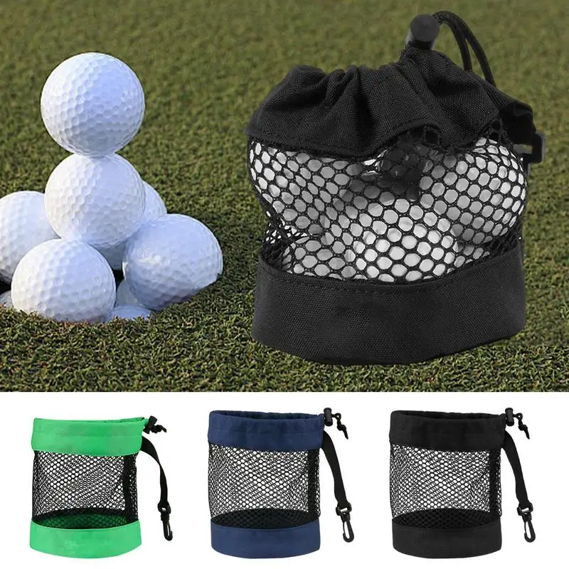 Golf Mesh Net Bag Nylon Golf Tennis 12/24/48 Ball Carrying Drawstring Pouch Golf Bags Golf Accessories Indoor Outdoor Sports 1