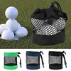 Golf Mesh Net Bag Nylon Golf Tennis 12/24/48 Ball Carrying Drawstring Pouch Golf Bags Golf Accessories Indoor Outdoor Sports 1