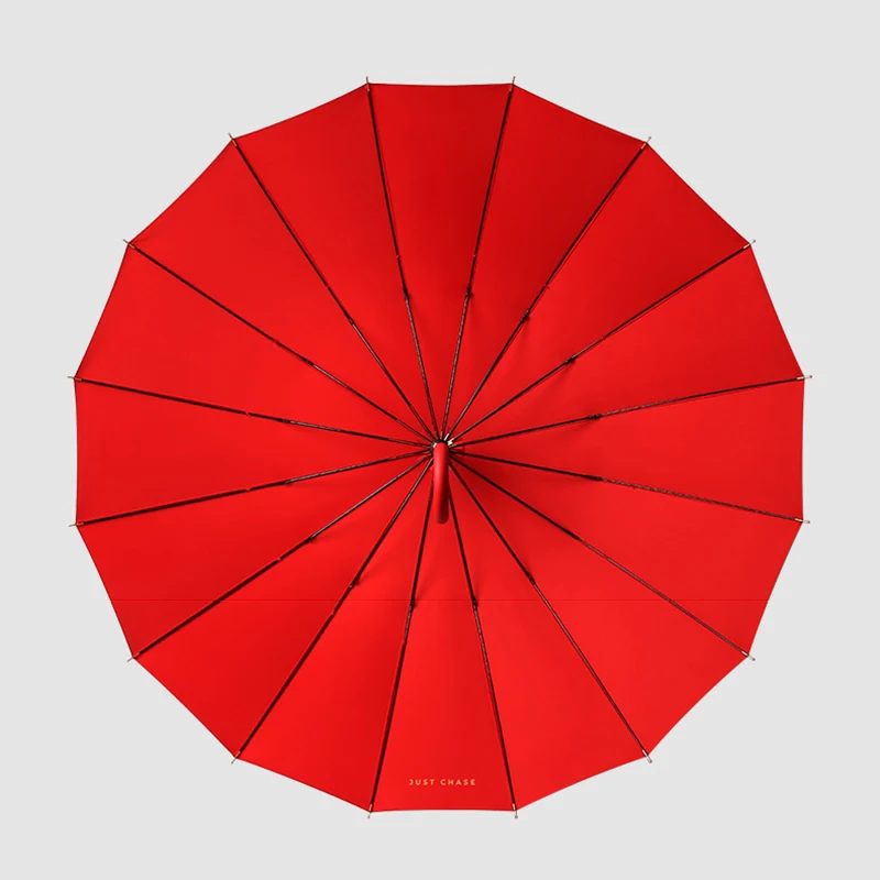 Wedding Umbrella Women Long Handle Large Windproof Strong Waterproof