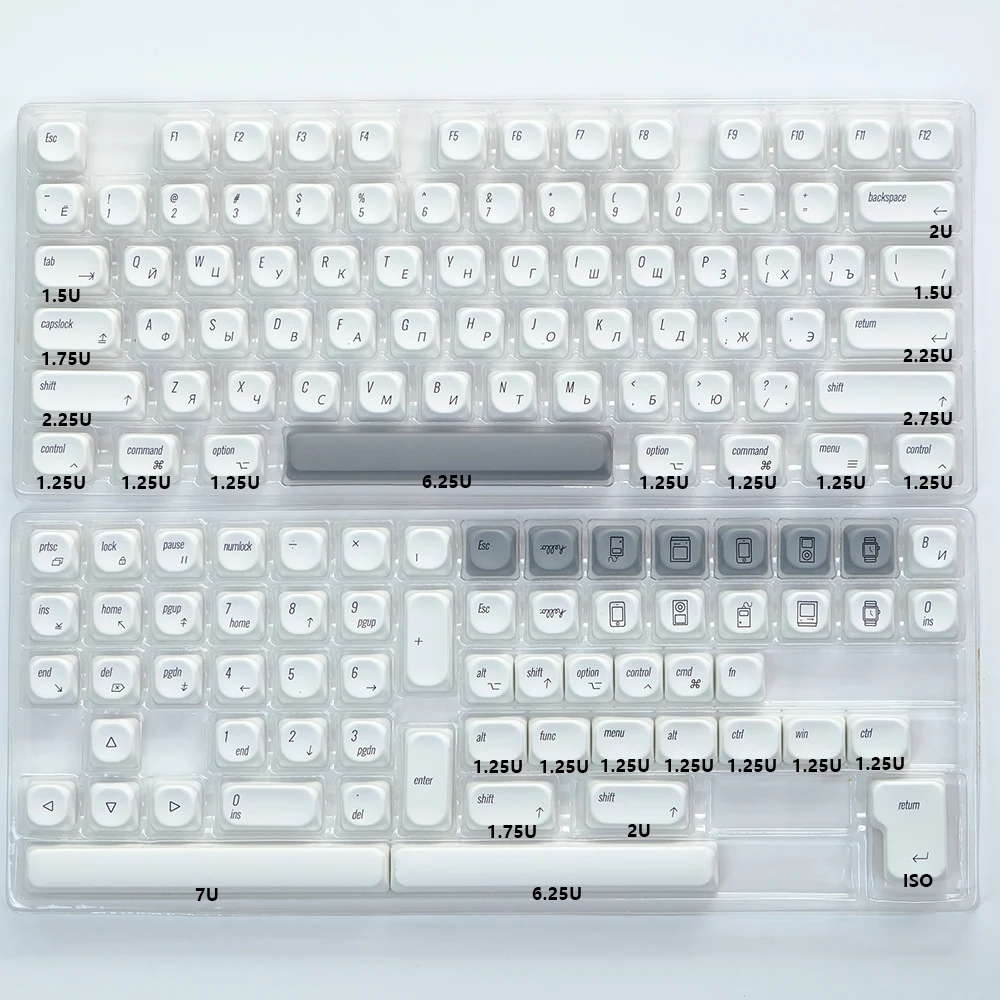 KBDiy-KOA perfil PBT Keycaps para teclado mecânico,