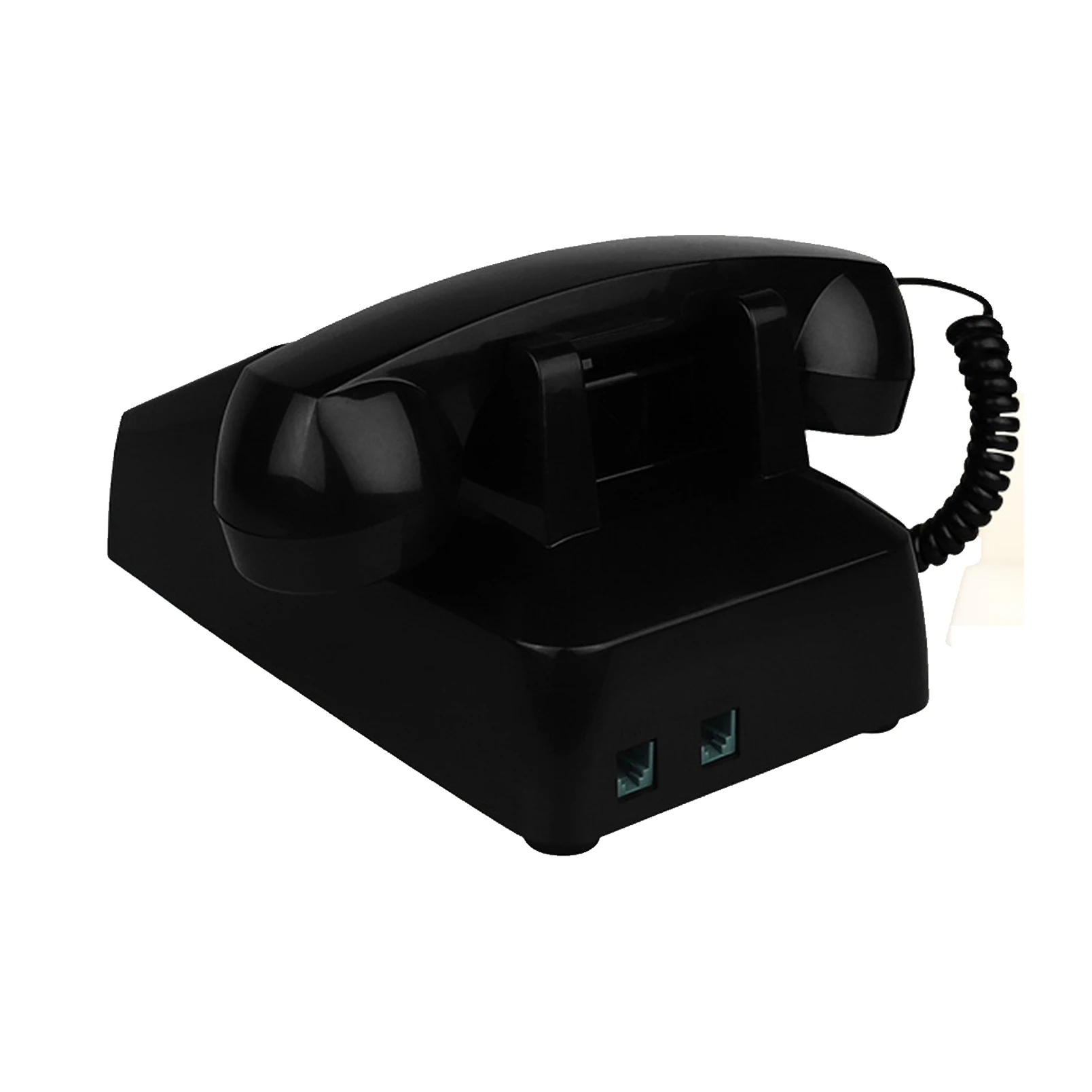 Desktop Phone, High Volume Landline Phone Easy To Use Durable For Home  Black,White