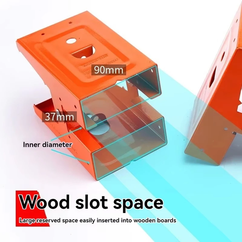 Woodworking Table Mobile Bracket Steel Sawhorse Bracket Fixing Clip Saw Horse Clip DIY Carpentry Furniture Reinforcement