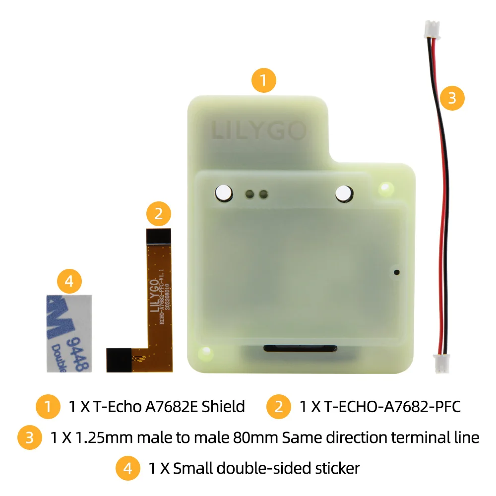 ® TTGO T-Echo A7682E Shield Module Development Board SIM 4G LTE CAT1 GSM GPRS ED