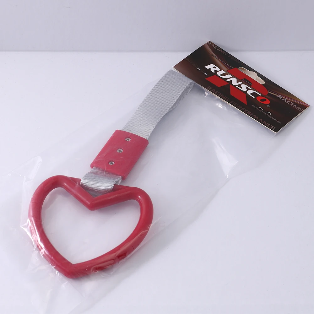 Car Decoration Strap Tsurikawa Ring Heart Train Bus Handle Strap Drift Warning Ring Drift Charm Strap Car Styling Rear Bumper Supplies