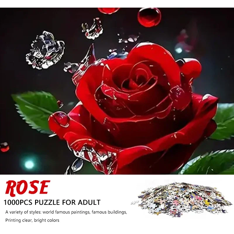 Rose Flower Jigsaw Puzzle 1