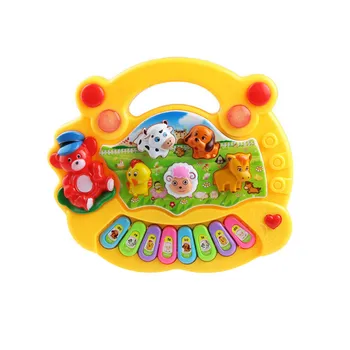 Baby Musical Toy With Animal Sound Kids Piano Keyboard Electric Flashing Music Instrument Early Educational Toys For Children 3