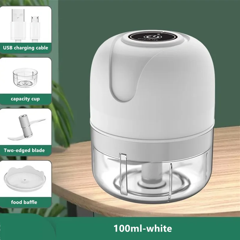 Wireless Portable Mini Food Chopper with USB Charging 100ml