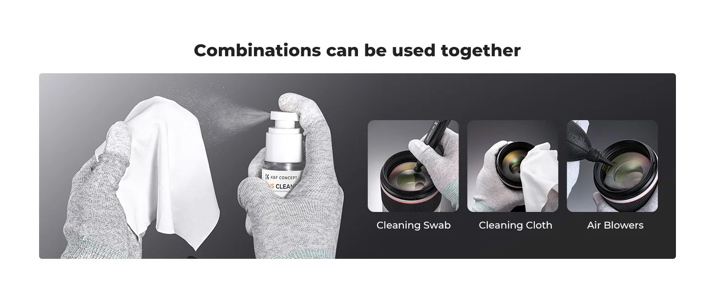 Description Picture 6 of itemK&F Concept Cleaning Solution Liquid Professional For Camera Lens Laptop Cell Phone glasses Watch Binocular Compact Portable