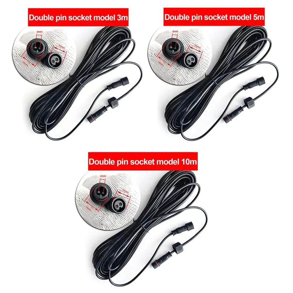 Durable Solar Cable Extension - Waterproof Power Connection Wire for Street Lights (Available in 3M/5M/10M Lengths)