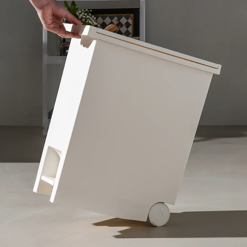 Step-On Slow-Closing Large Capacity Trash Can with Foot Pedal and Lid