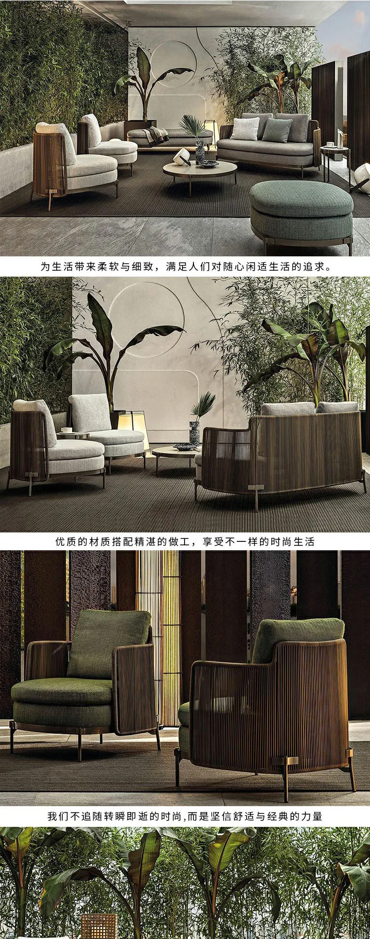 European Living Room Furniture Sets Luxury Rattan Livingroom Furniture Sets Sectional Outdoor Cushions Muebles Jardin Home Decor