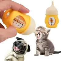Durable 20/80ML Puppy Bottles Silicone Anti-slip Kitten Bottles Isualization Scale Wth Anti-choking Valve Pet Feeding Bottle