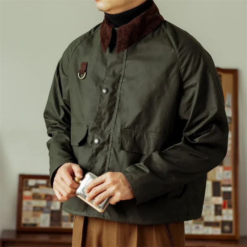 Red Tornado Spey Waxed Cotton Jacket Retro Inspired Fly Fishing Outerwear Boxy Fit 2
