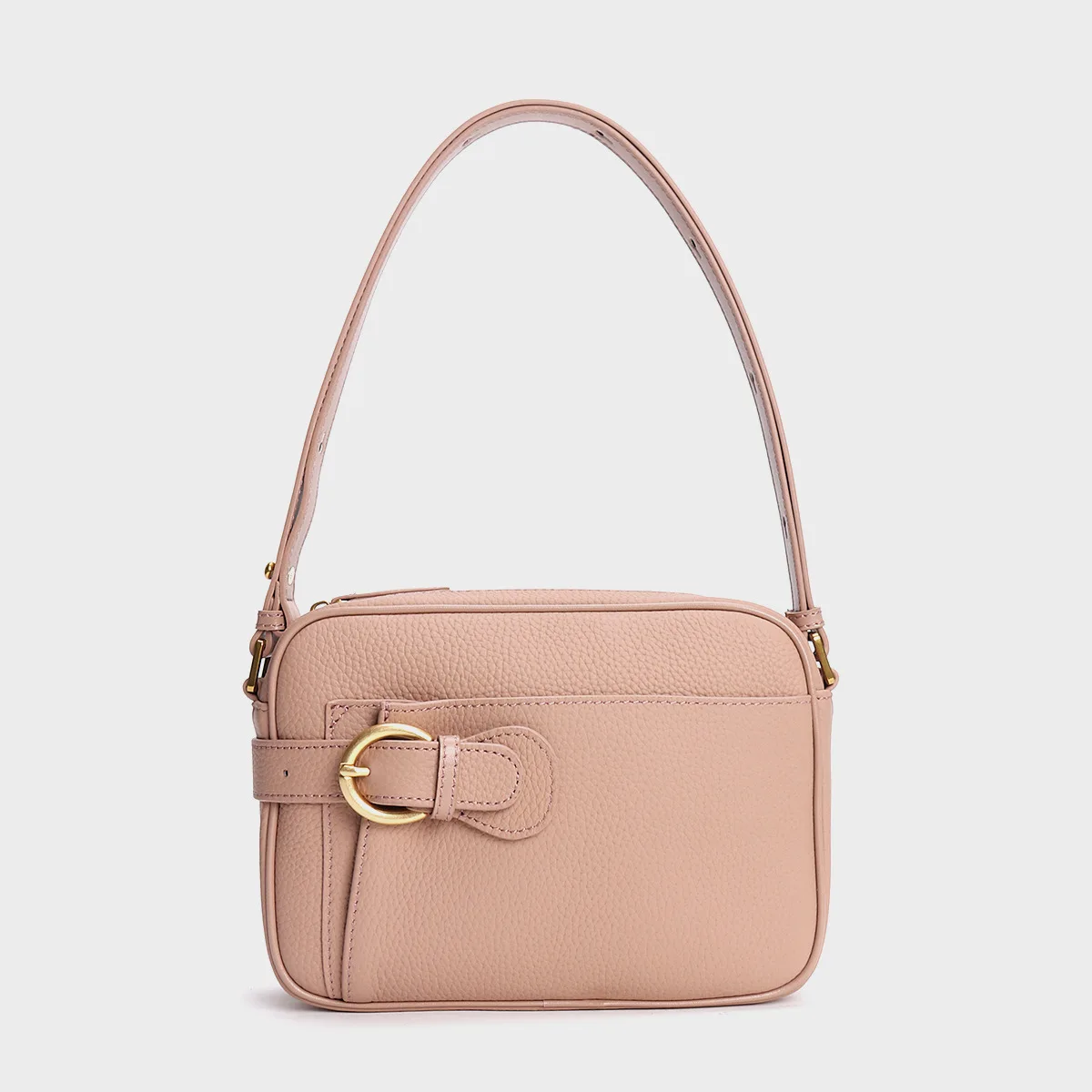 Fresh Sweet Korean Style Women's Shoulder Bag 2024 Genuine Cowhide Leather Ladies Handbag Leisure Original Design Cell Phone Bag