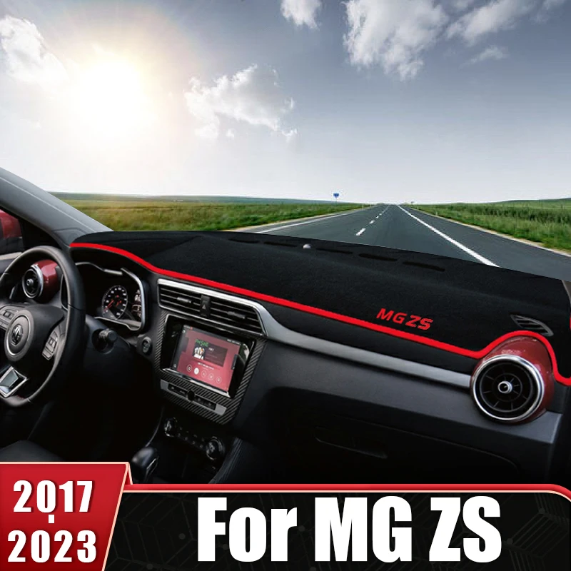 

For MG ZS EV 2017 2018 2019 2020 2021 2022 2023 Car Dashboard Cover Dash Mat Carpet Cape Sun Shade Dashmat Non-slip Accessories