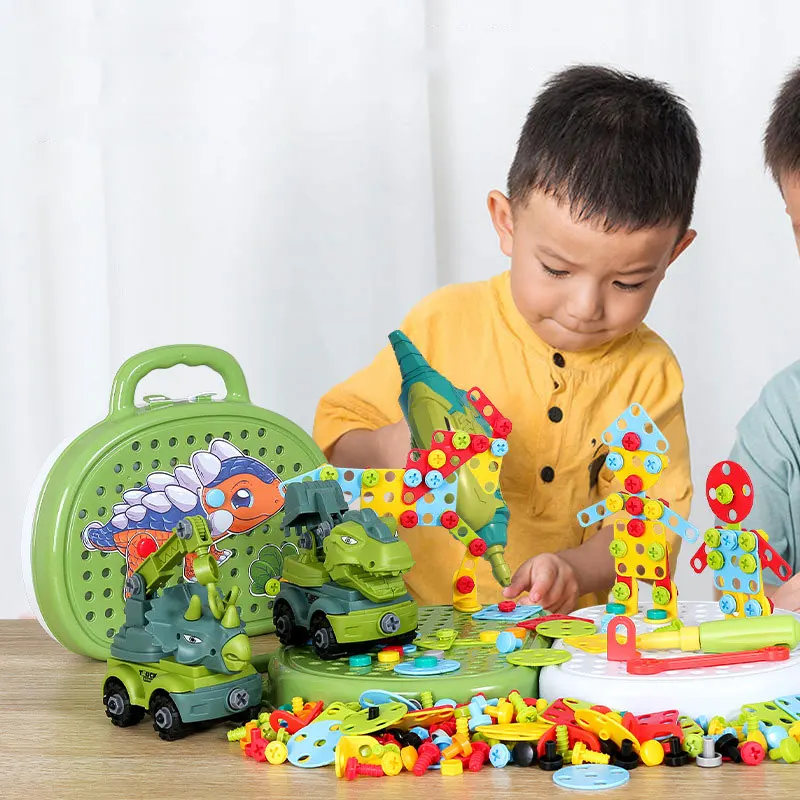 

New Montessori Children Pretend Play Toys for Boys Child Driller Games Tool Box Toy Educational Garden Toy for Kids Gift
