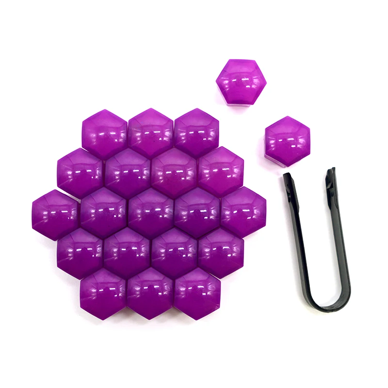 Car Wheel Nut Caps Set - 20Pcs Protective Anti-Rust Hub Covers for Stylish Exterior Decoration