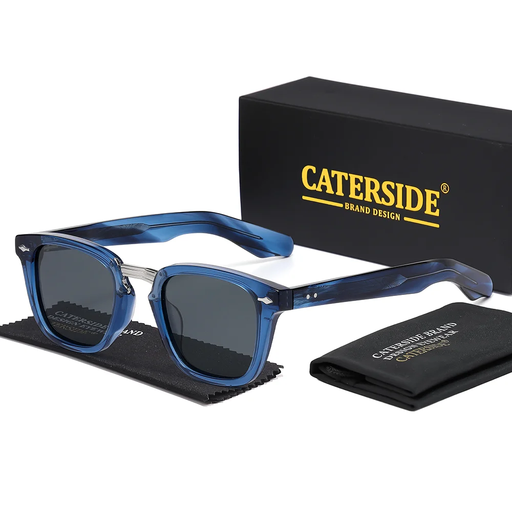CATERSIDE Herren Polarisierte Sonnenbrille Premium Acetat Rahmen Damen Reisen Business Partys Feiertage Luxuriöse Geschenkbrille UV400 – Detail 11