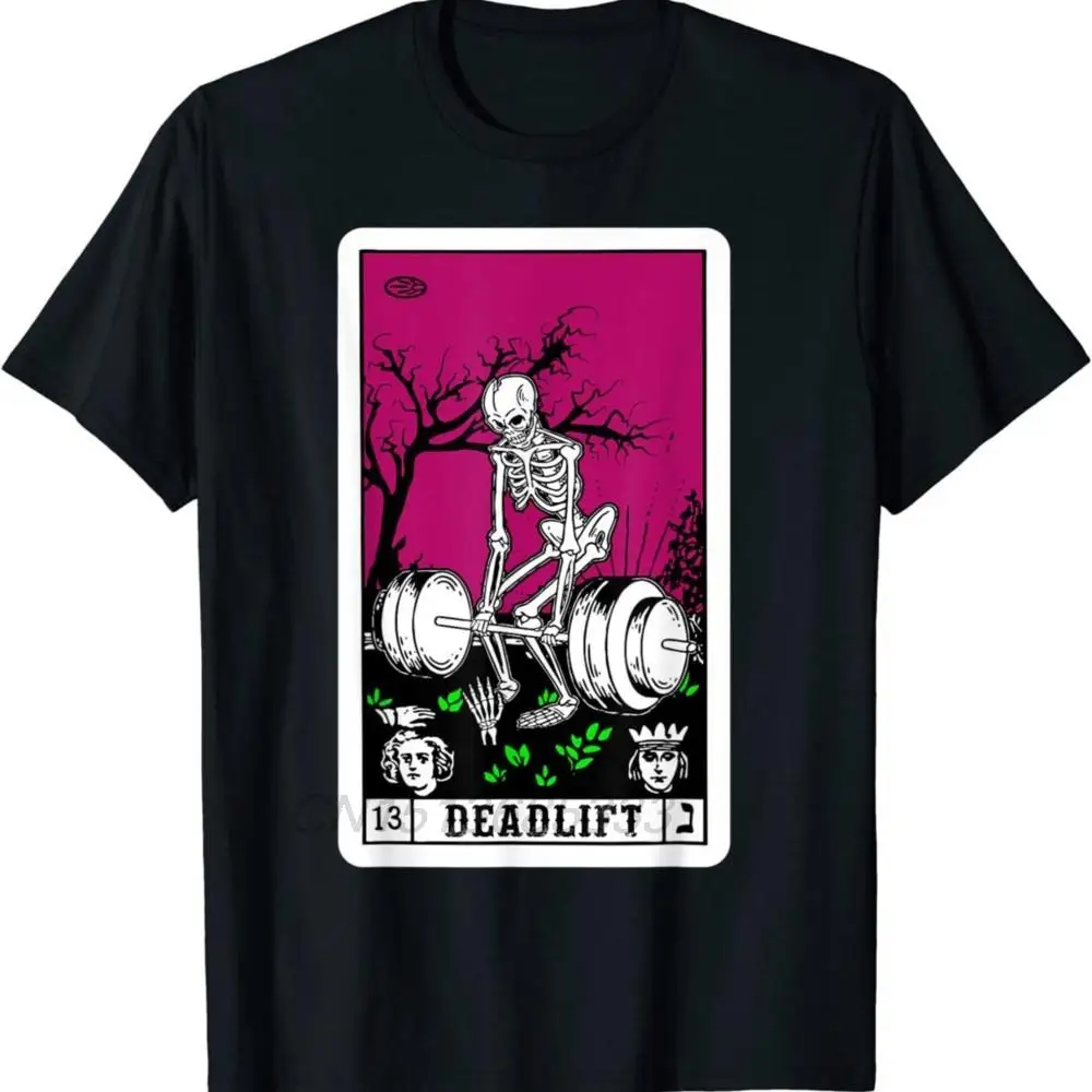 

Death Tarot Card Funny Gym Deadlifts Men Gymmer T-shirts Justice Grim Reaper Halloween Goth Horror Man Vintage Cotton Sweatshirt