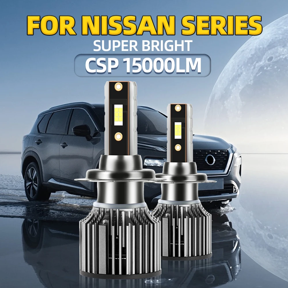 2Pcs For Nissan Qashqai J11 2015 Led Headlight Bulbs with ACEM-X