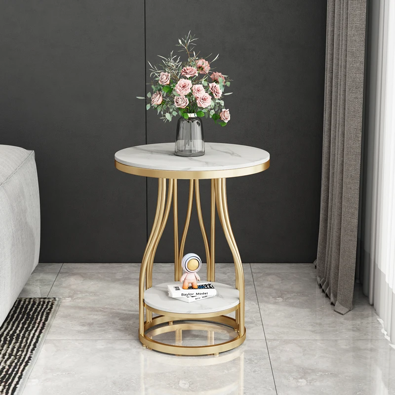 

Round Marble Coffee Tables Tea Nordic Luxury Modern Coffee Tables Gold Living Room Table Basse Furniture Living Room WK50CJ