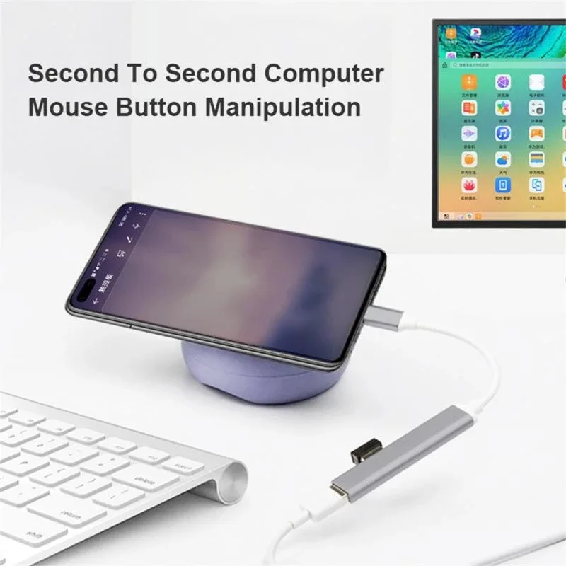 Type C Hub 4 Port Adapter USB 3.1 Multi Splitter 4-in-1 Docking Station Ultra Slim Super Speed Aluminum For Computer Laptop PC 3