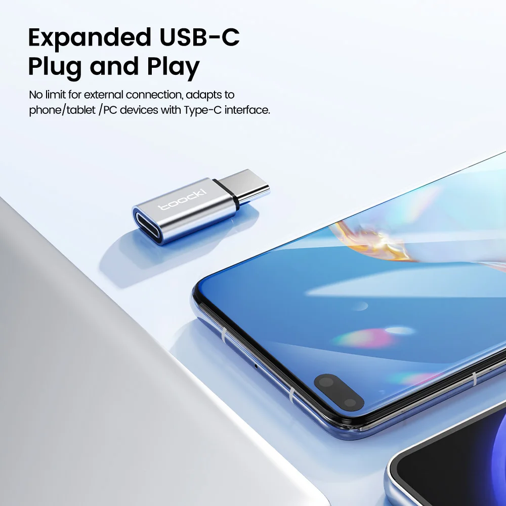 2A USB Adapter iP Interface To Type C USB-C Male Mini Converters USB 2.0 Data Transfer For Samsung Huawei Xiaomi POCO