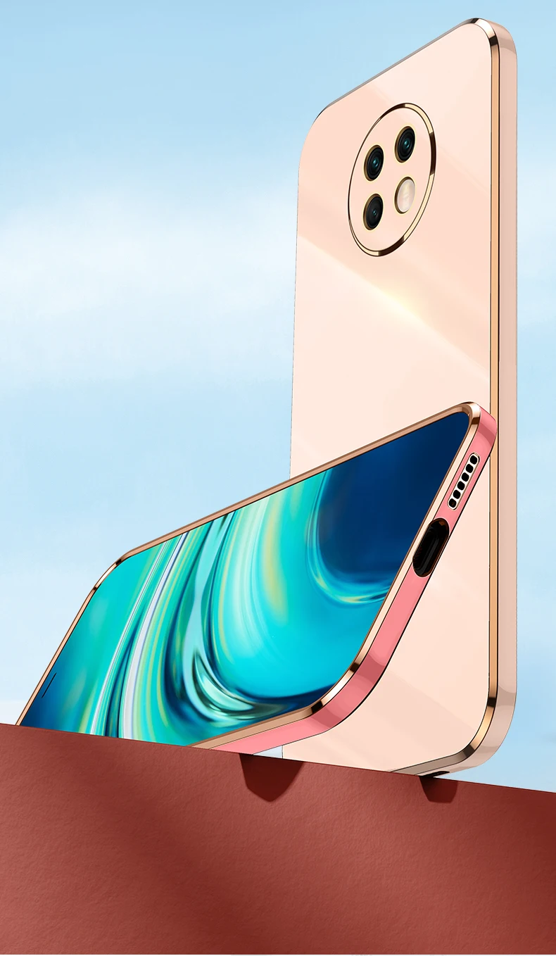 Bling mekana četvrtasta luksuzna pozlaćena telefonska torbica 3D Laser za XiaoMi RedMi Note 8 8T 9 9A 9s 9T 10 10s 10T 10 NFC 7 Pro_voghion.com