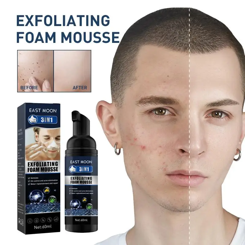 

Отшелушивающий пенный мусс в 1, пилинг-гель, средство для глубокого удаления омертвевшей кожи, средство для удаления 60 мл, масло для кожи лица, Q7L4