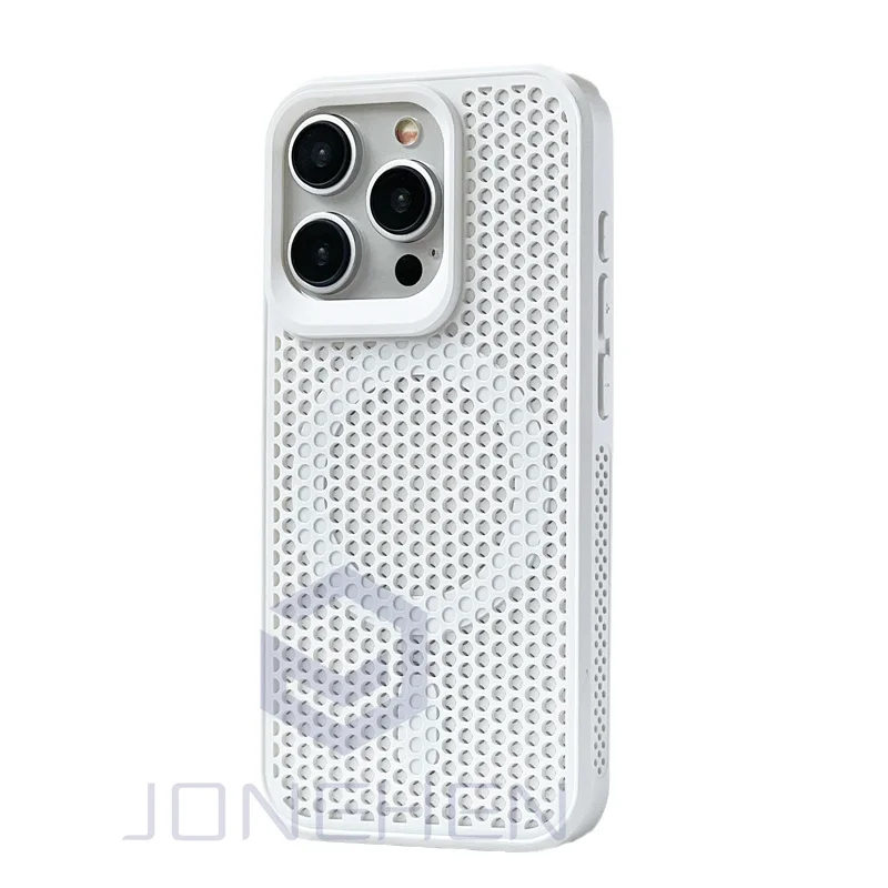Luxury Cool Breathable Wireless Charging Magnetic Case with Heat Dissipation