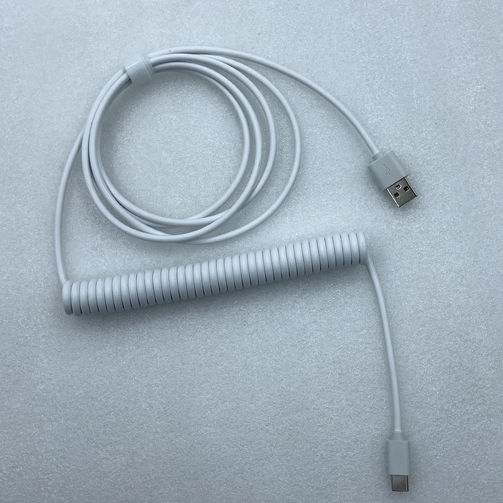 Enhanced Coiled Aviator USB-C Cable for Mechanical Keyboards - Maximum 3M Length