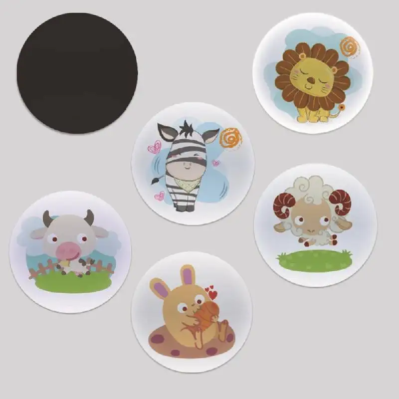 5pcs Cartoon Pee Target Pot Stickers Children's Stickers Color