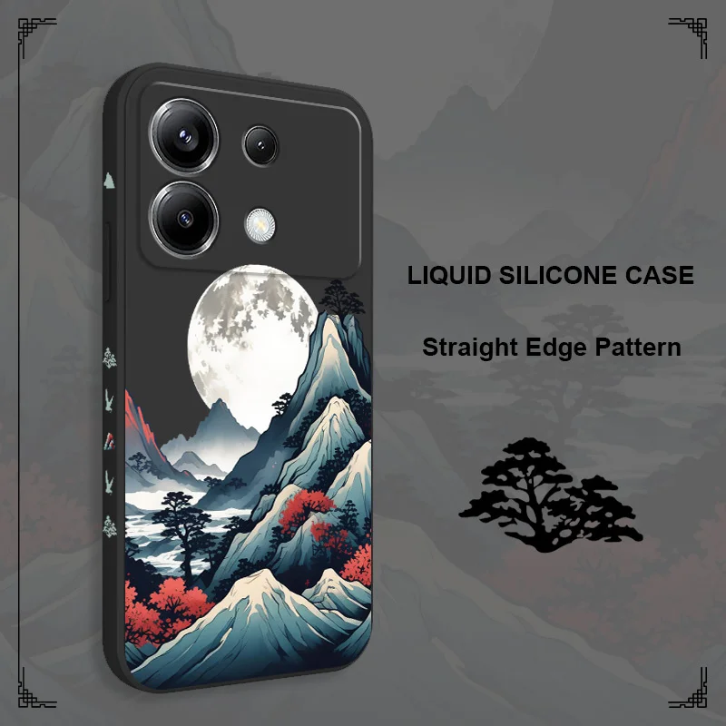 Smoke Mountain Silicone Phone Case - Durable Protective Cover