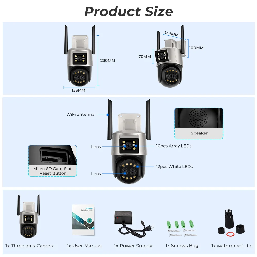 9MP WiFi Camera Outdoor Three Lens Dual Screen 8X Zoom Security Camera 4.5K 8MP Video Surveillance PTZ ICsee Alexa NVR Bluetooth 9 S54efd657d8e743fb82c1e0edc4698afbS 9MP WiFi Camera Outdoor Three Lens Dual Screen 8X Zoom Security Camera 4.5K 8MP Video Surveillance PTZ ICsee Alexa NVR Bluetooth