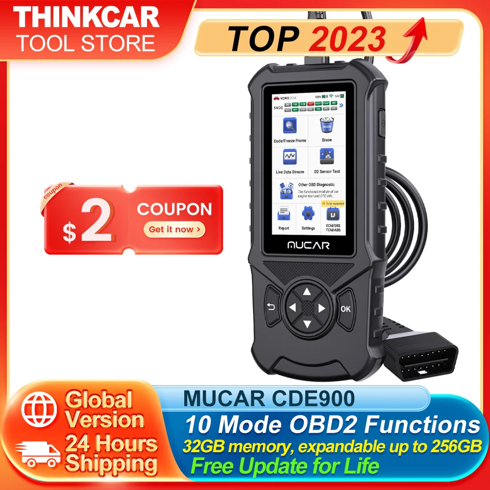 Strumenti Diagnostici Mucar Cde900 Per Sistema Ecm/Abs/Srs/Tcm Aggiornamento Gratuito A Vita Lettore Di Codici Scanner Diagnostico Scanner Obd2 Per Au
