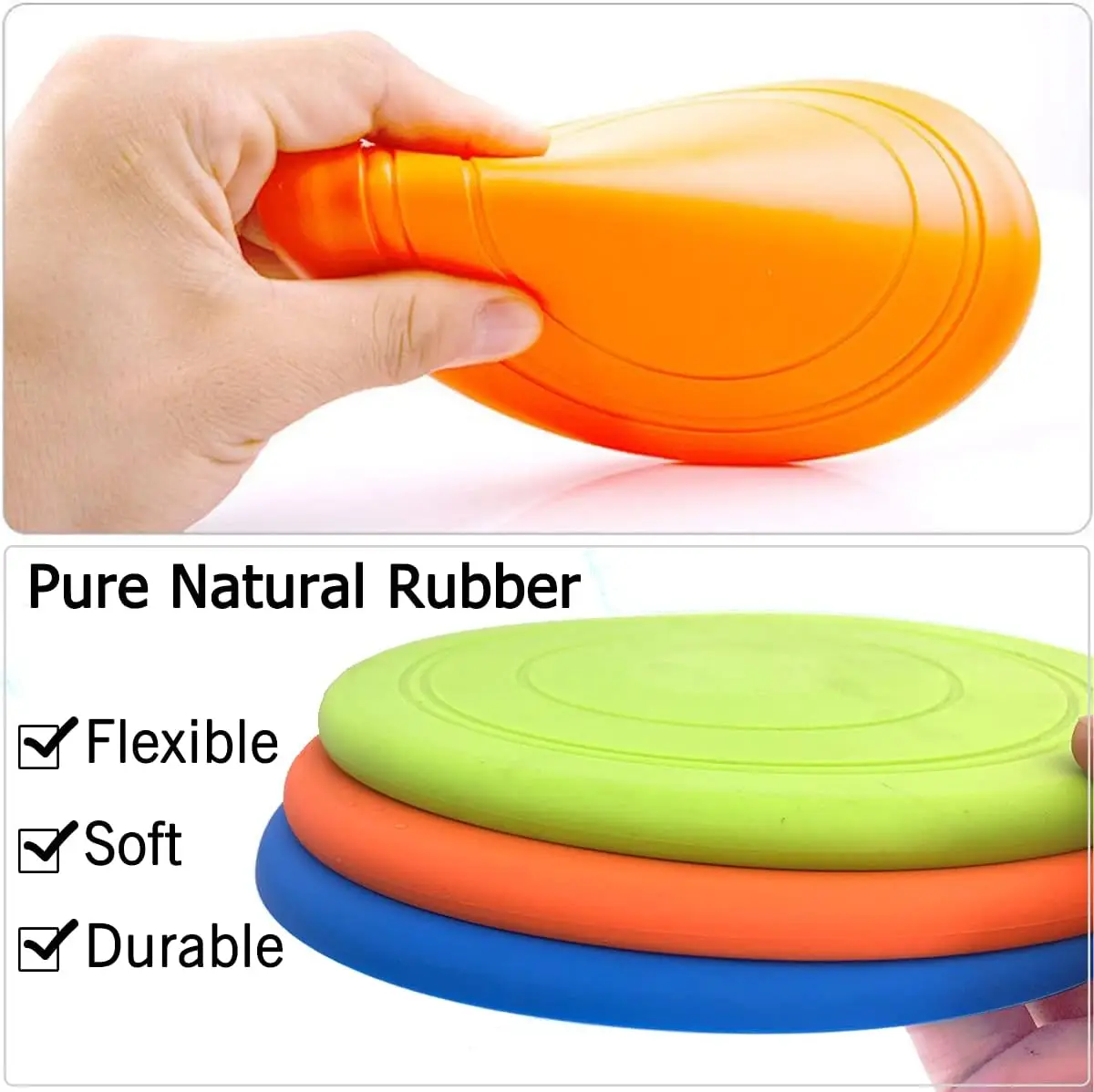Dog Flyer Soft TPR Interactive Lightweight Flying Disc Dog Toy