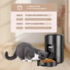 2L APP Control Automatic Pet Feeder Button Version Auto Cat Food Dispenser Smart Control Pet Feeder for Cats Dog Dry Food Bowl 2