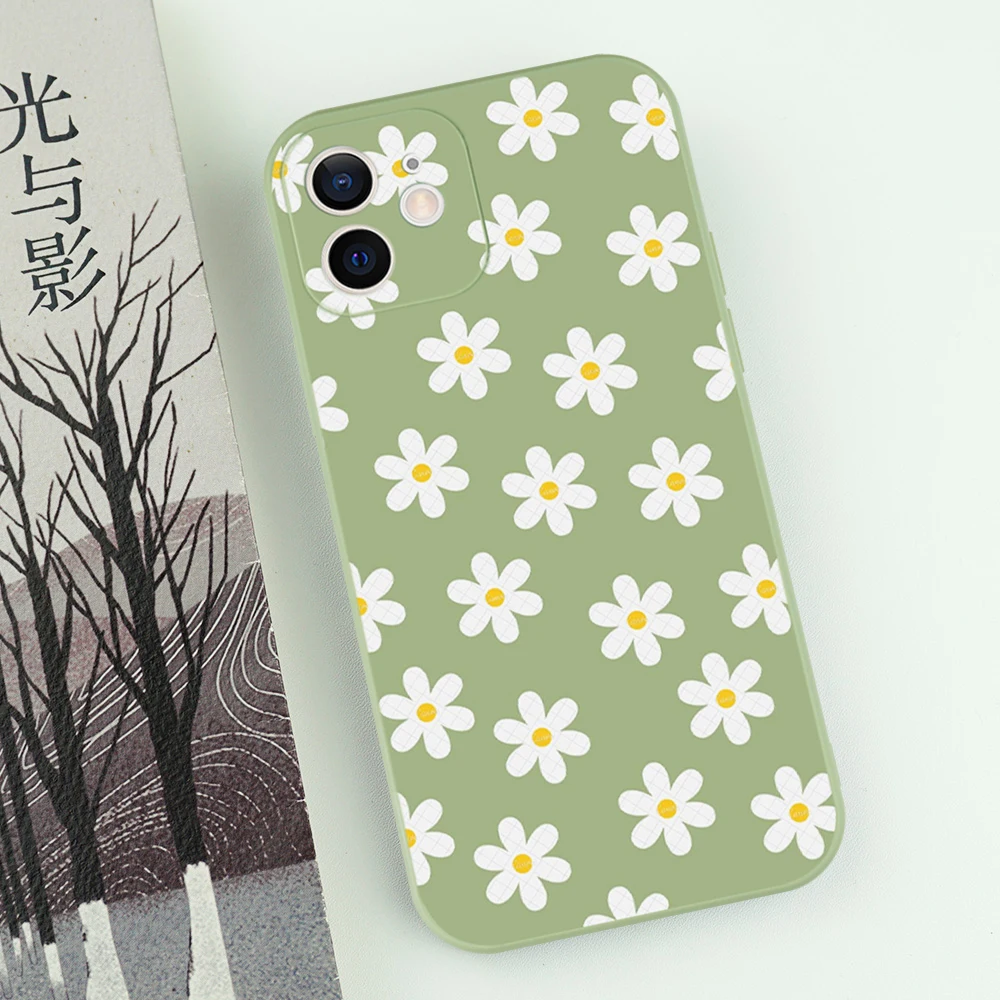 Charming Daisy Flower Shockproof & Dustproof Silicone Phone Case