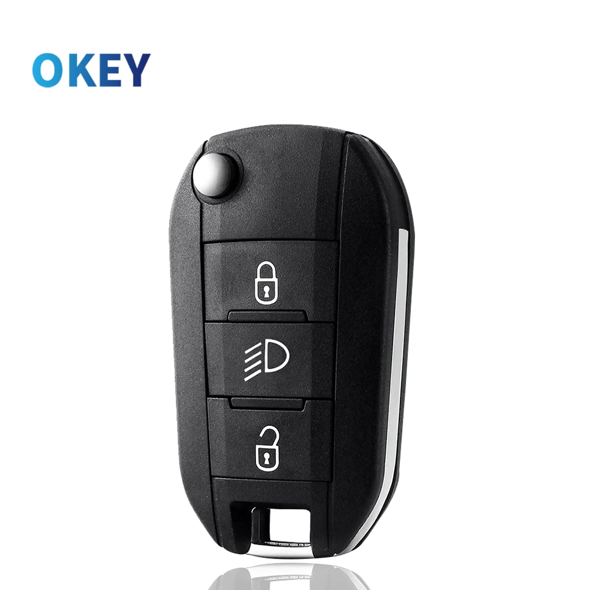 Okey custodia di ricambio per coperture chiave a distanza per Peugeot 508 208 2008 308 3008 5008 Citroen C3 C4 C4L 3 pulsanti HU83/VA2 lama - S54f0207caf574b9286954d1a28cc62edB