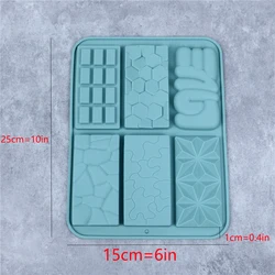 Multi-Use Silicone Break-Apart Bar Mold - Round (Morandi Blue)