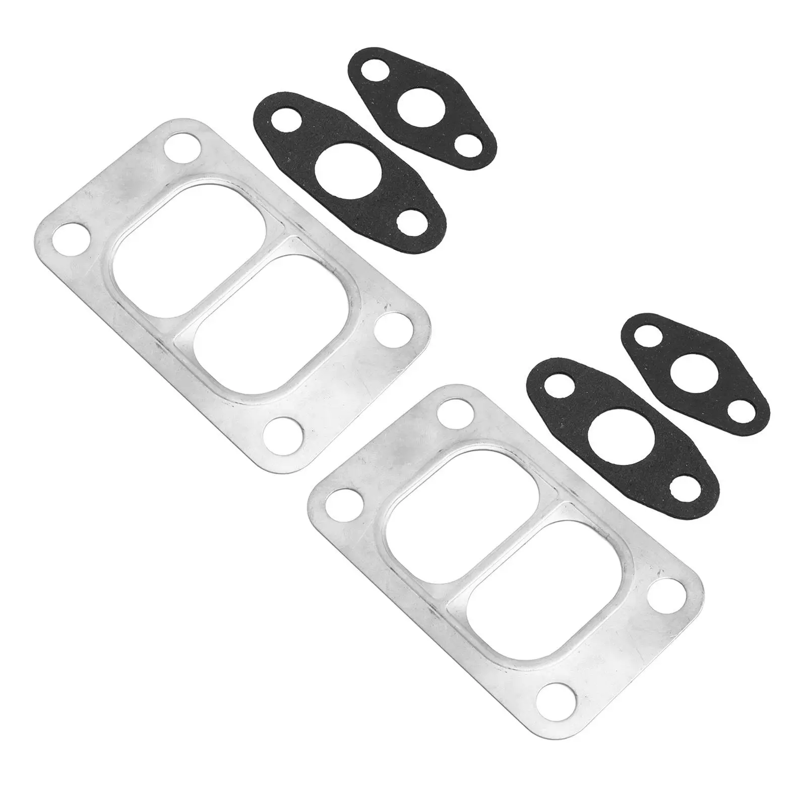 Car Accessories 2 Pcs Gasket Set charger Oil Inlet Outlet Divided Gasket Oil Drain Feed Kit Fit for holset HX35W HX40