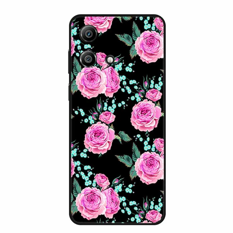 Charming Cartoon Cat Black Silicone Soft Phone Case