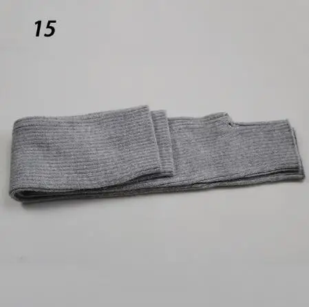 Sparsil Women's Winter&Autumn Christmas Cashmere Blend Knitted Long Gloves Solid Color Fashion Warm For Lady Elbow Mittens 15Light Gray