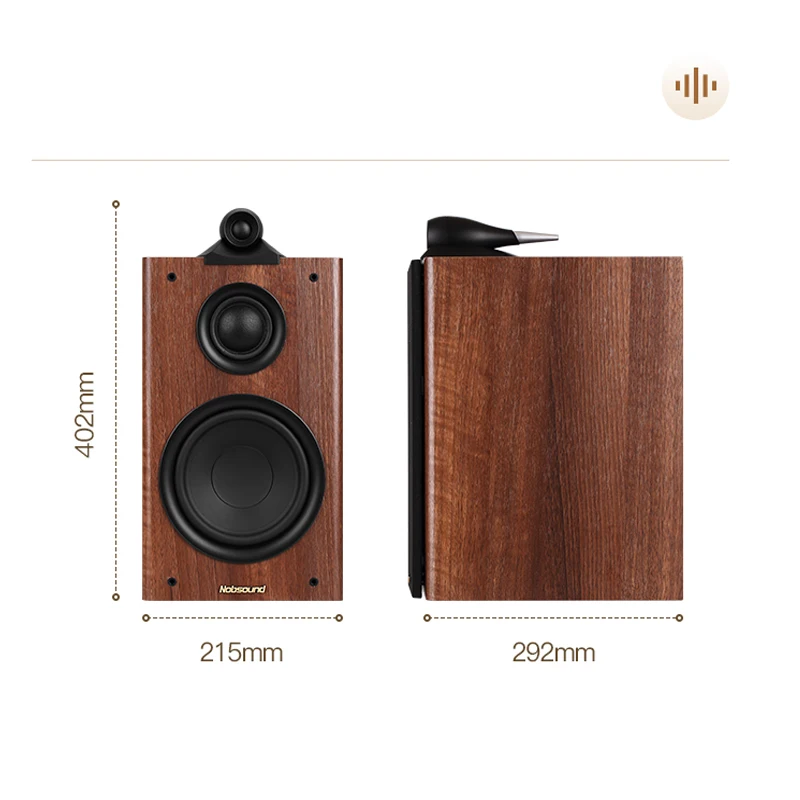 6.5 Inch Speaker Three-Way Passive Bookshelf Speaker 120W HiFi